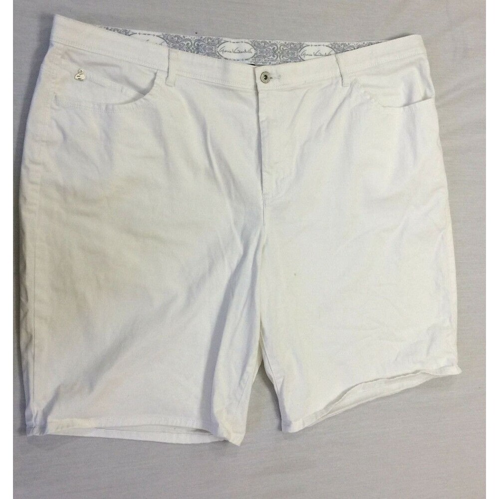 GLORIA VANDERBILT WOMENS CAPRIS SHORTS SIZE 24W